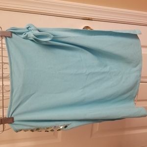 La Perla blue women's wrap skirt